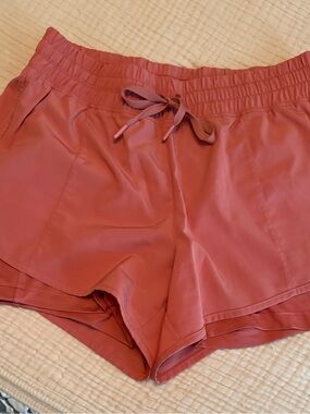 90 Degree By Reflex Women's Rust Athletic Drawstring Shorts